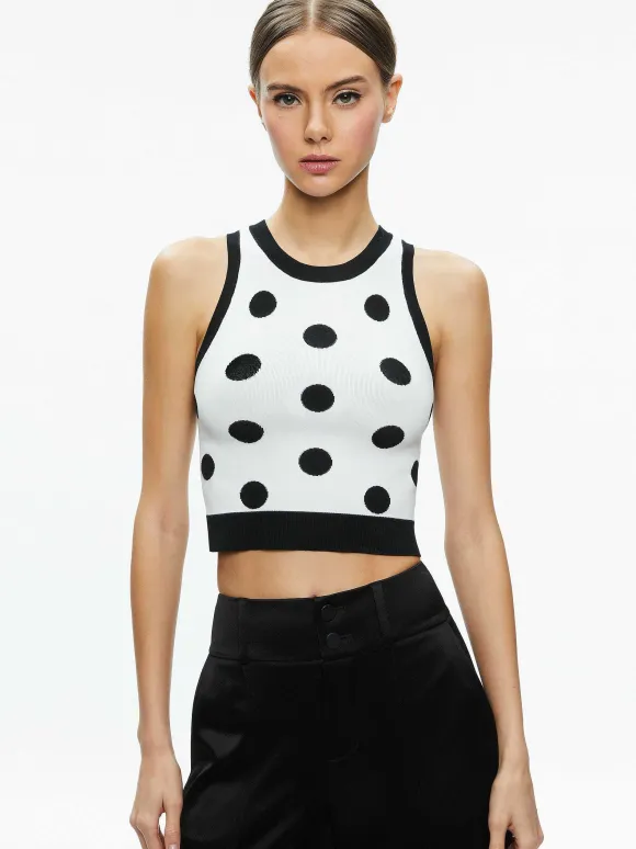 Rydel Cropped Tank + Tomasa High Rise Pant | Alice and Olivia Online