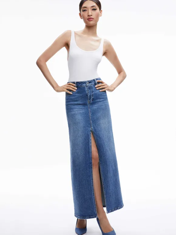 Rye Denim Maxi Skirt | Alice and Olivia Best