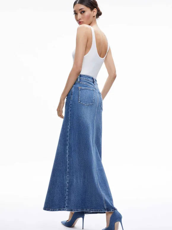 Rye Denim Maxi Skirt | Alice and Olivia Best
