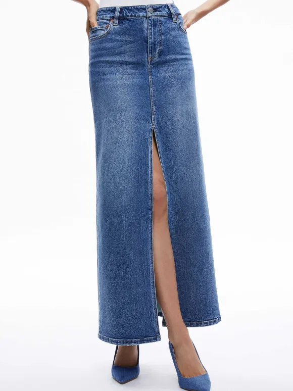Rye Denim Maxi Skirt | Alice and Olivia Best
