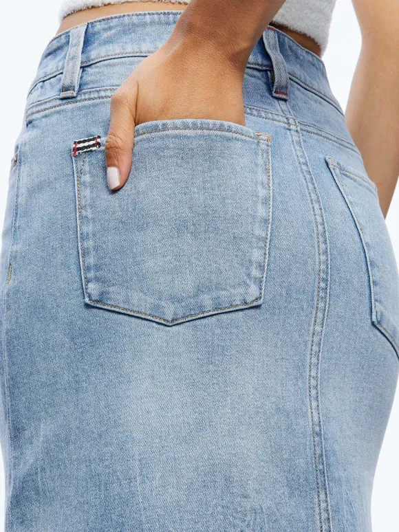 Rye Midi Denim Skirt | Alice and Olivia Cheap