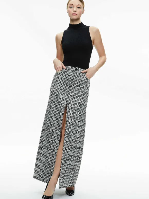 Rye Tweed Maxi Skirt | Alice and Olivia Sale