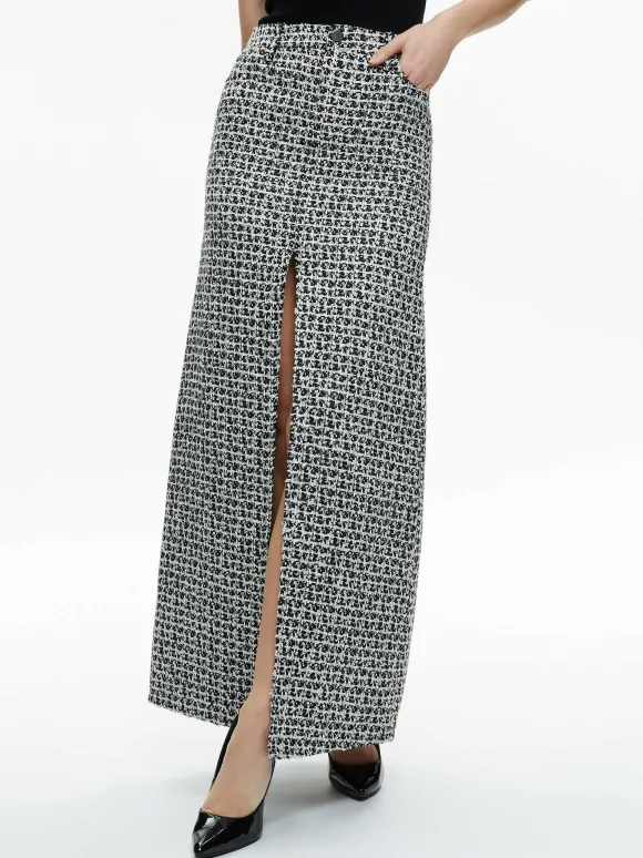 Rye Tweed Maxi Skirt | Alice and Olivia Sale