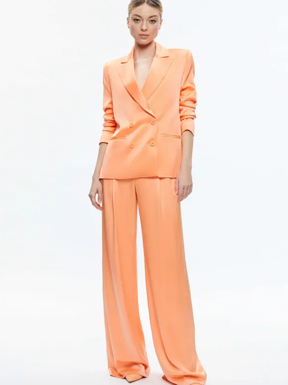 Santos Double Breasted Boyfriend Blazer | Alice and Olivia Outlet