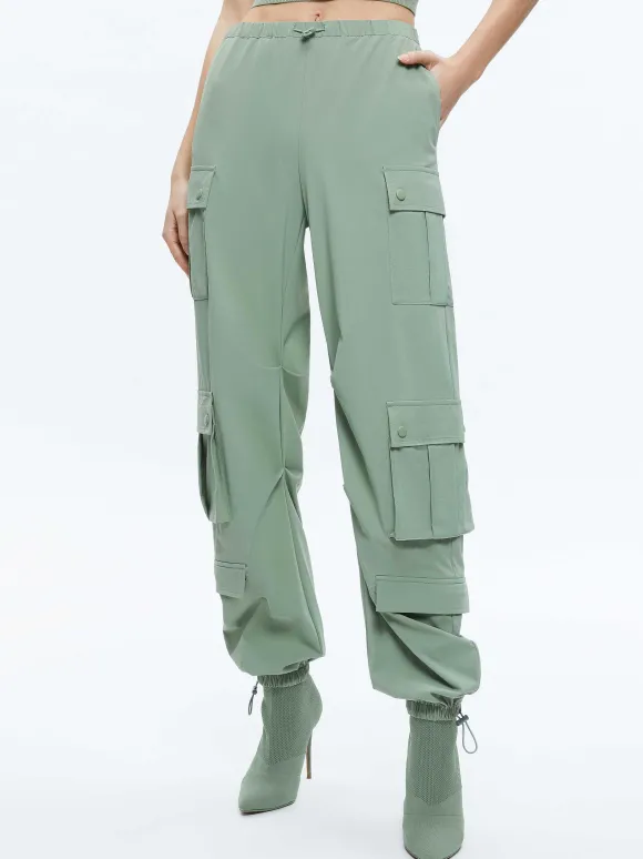 Shara Mid Rise Parachute Cargo Pants | Alice and Olivia Fashion