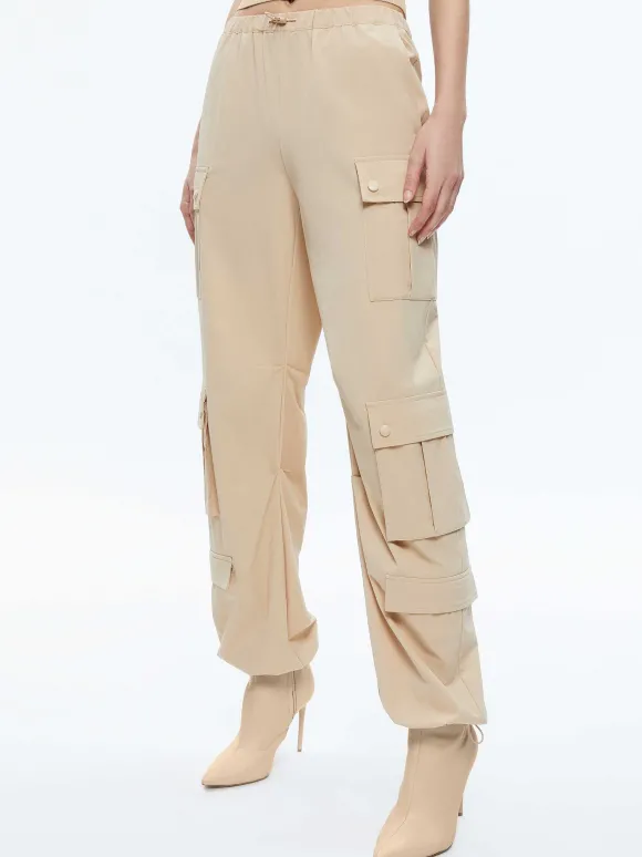 Shara Mid Rise Parachute Cargo Pants | Alice and Olivia Clearance