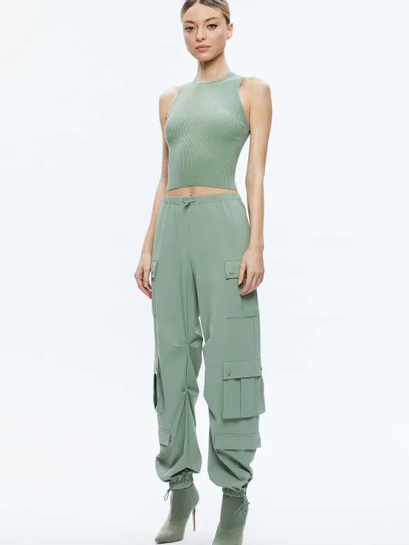 Shara Mid Rise Parachute Cargo Pants | Alice and Olivia Fashion