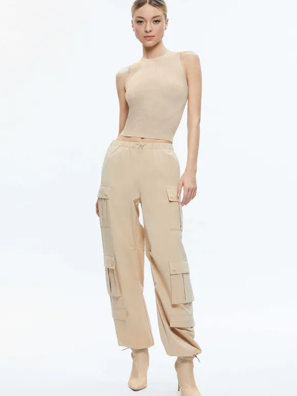 Shara Mid Rise Parachute Cargo Pants | Alice and Olivia Clearance