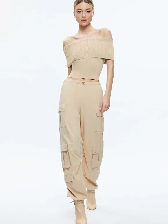 Shara Mid Rise Parachute Cargo Pants | Alice and Olivia Clearance