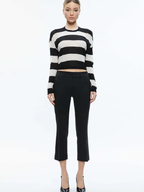 Sherrell Crew Neck Pullover | Alice and Olivia Flash Sale