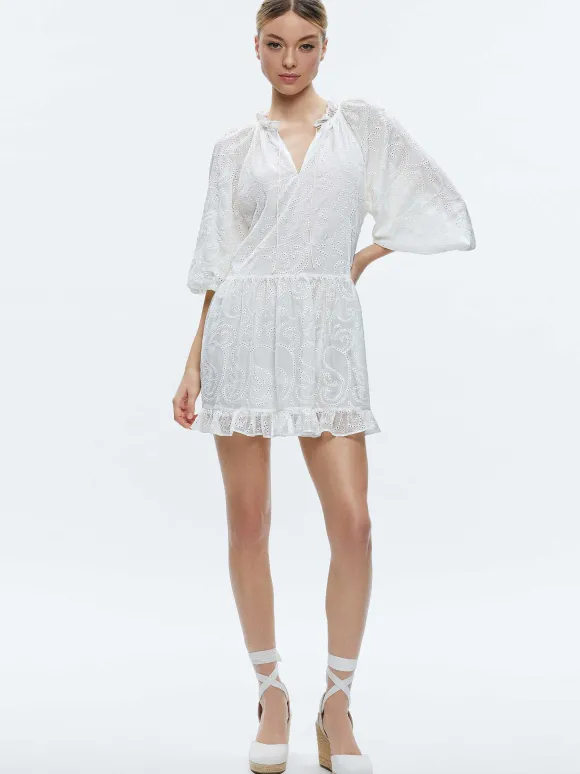 Sherrie Gathered Tunic Dress | Alice and Olivia Shop
