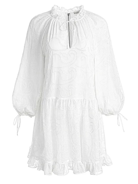 Sherrie Gathered Tunic Dress | Alice and Olivia Shop