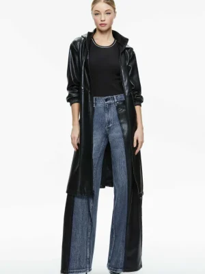 Simson Vegan Leather Windbreaker | Alice and Olivia Fashion