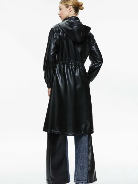 Simson Vegan Leather Windbreaker | Alice and Olivia Fashion