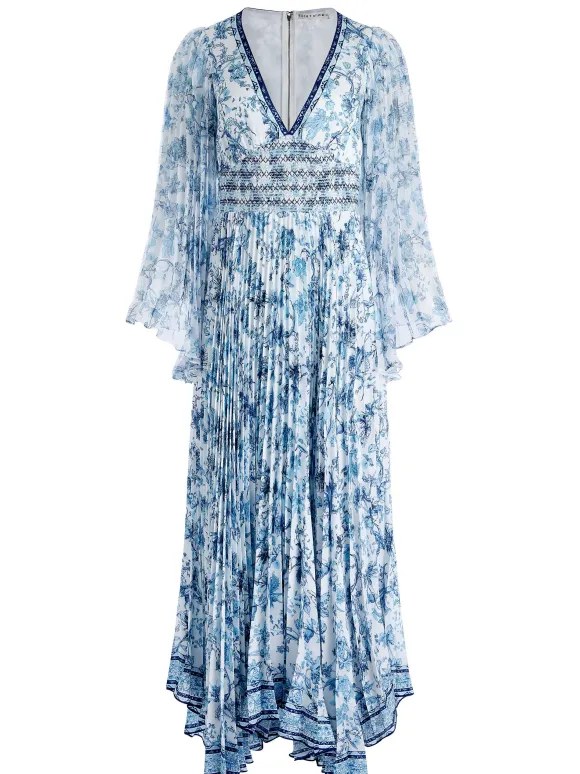 Sion Sunburst Pleated Maxi Dress | Alice and Olivia Best