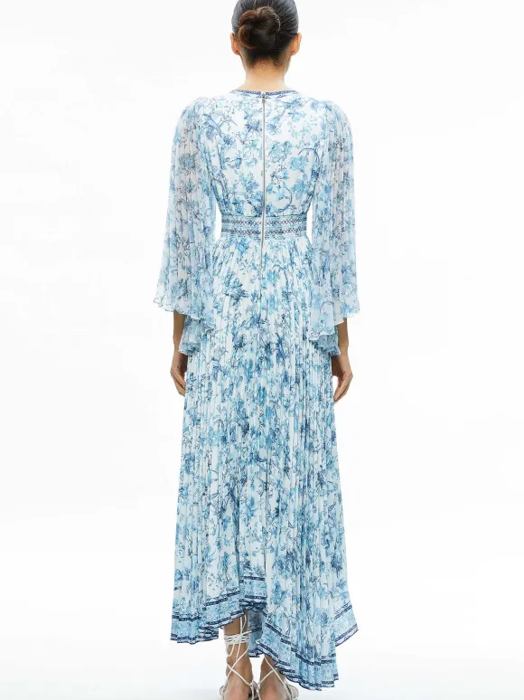 Sion Sunburst Pleated Maxi Dress | Alice and Olivia Best