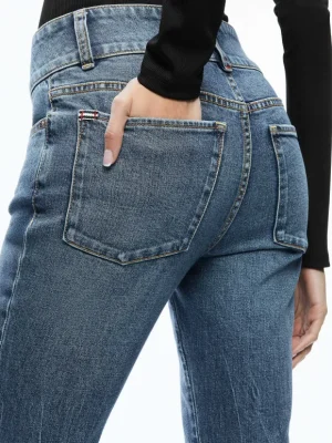 Stacey Godet Bell Flare Jean | Alice and Olivia Sale