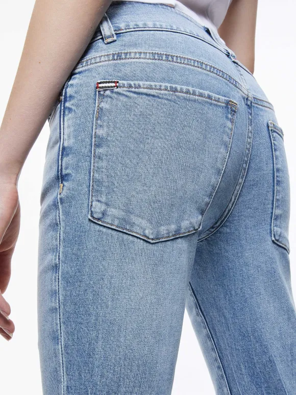 Stacey Low Rise Bell Bottom Jean | Alice and Olivia Sale