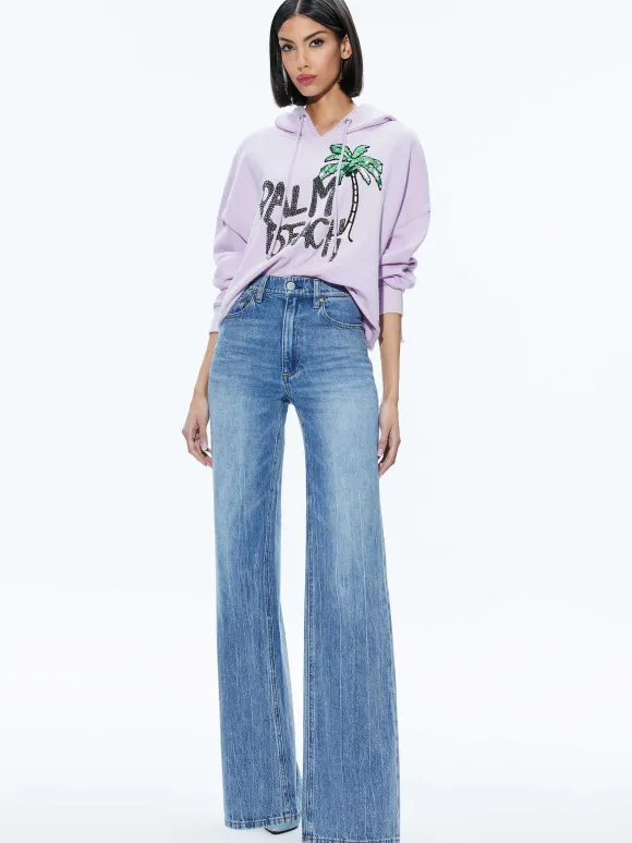Sunny Boxy Cropped Hoodie | Alice and Olivia Hot