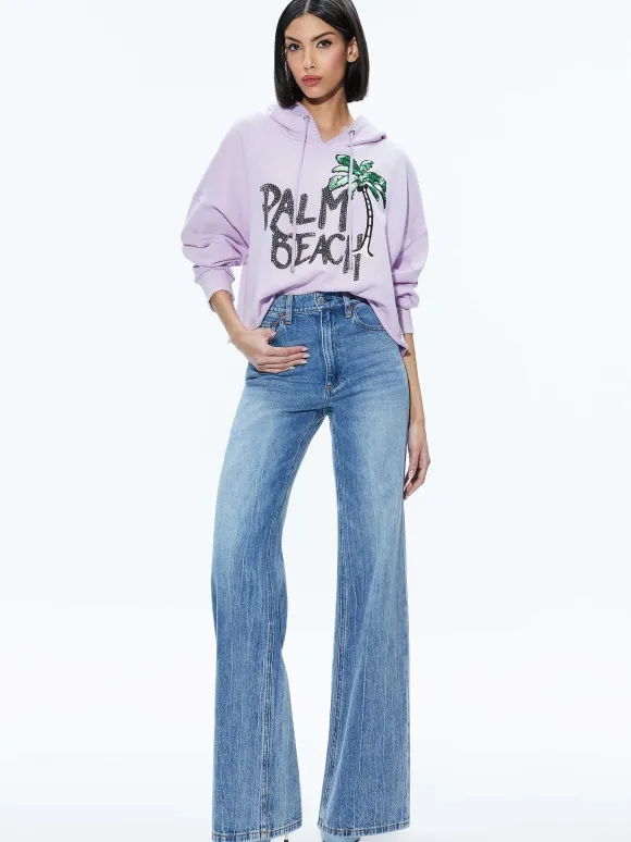 Sunny Boxy Cropped Hoodie | Alice and Olivia Hot