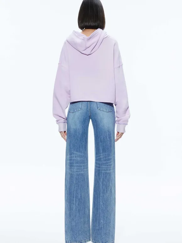 Sunny Boxy Cropped Hoodie | Alice and Olivia Hot