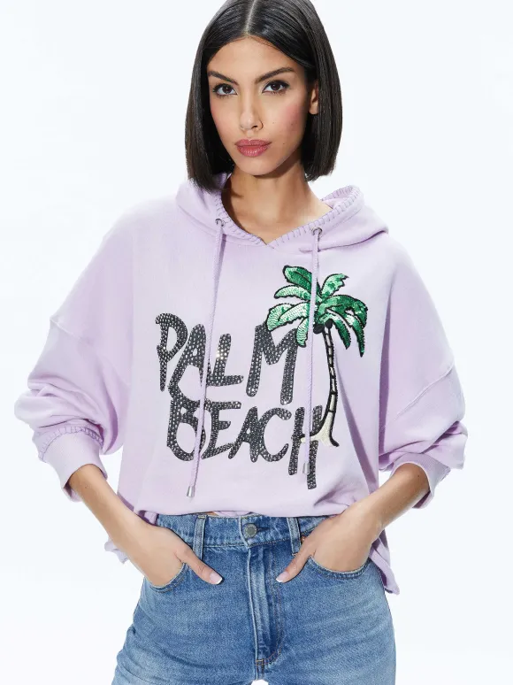 Sunny Boxy Cropped Hoodie | Alice and Olivia Hot