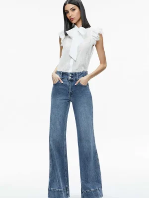 Talulah Ruffled Lace Blouse | Alice and Olivia Best Sale