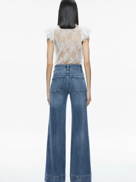 Talulah Ruffled Lace Blouse | Alice and Olivia Best Sale