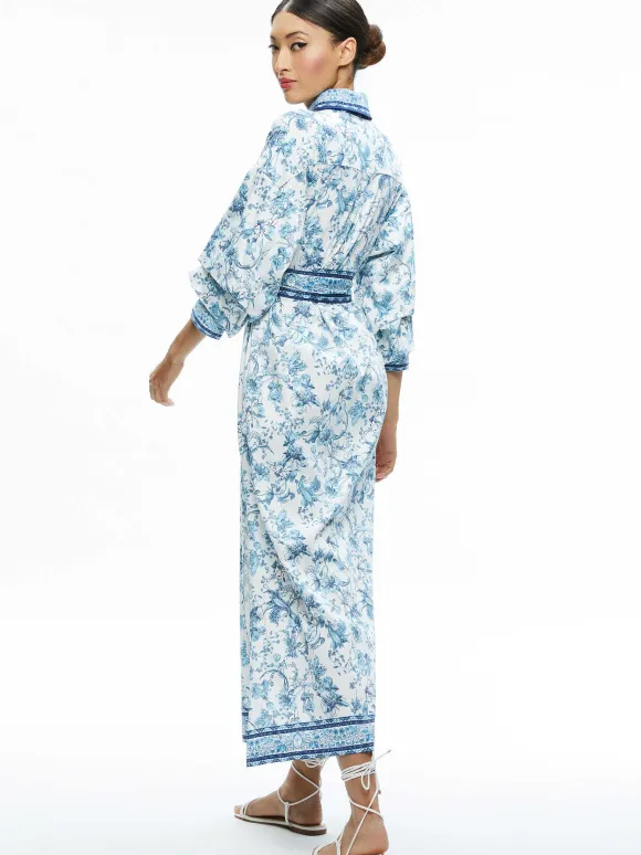 Tanika Button Down Maxi Dress | Alice and Olivia Store