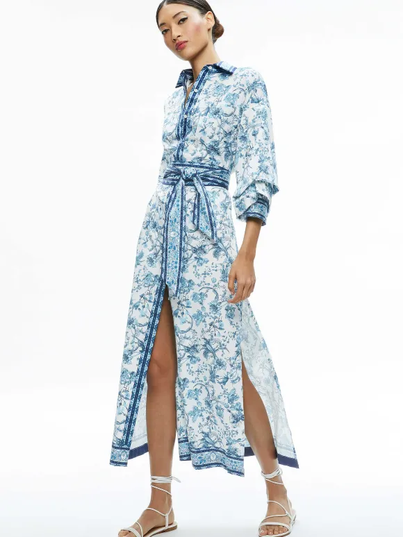 Tanika Button Down Maxi Dress | Alice and Olivia Store