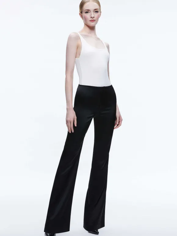 Teeny Satin Bootcut Pant | Alice and Olivia Discount