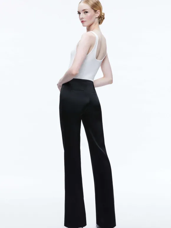 Teeny Satin Bootcut Pant | Alice and Olivia Discount