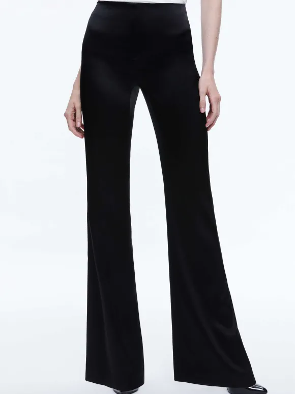 Teeny Satin Bootcut Pant | Alice and Olivia Discount