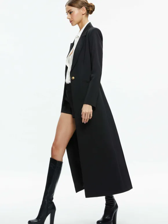 Theo Notch Collar Coat | Alice and Olivia Cheap