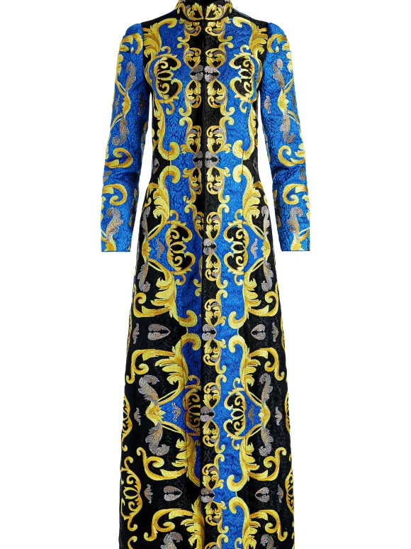 Thomas Embroidered Maxi Coat | Alice and Olivia Outlet