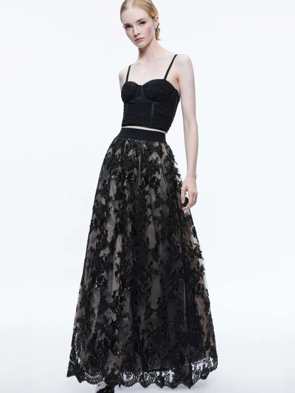 Tina Embellished Gown Skirt | Alice and Olivia Discount