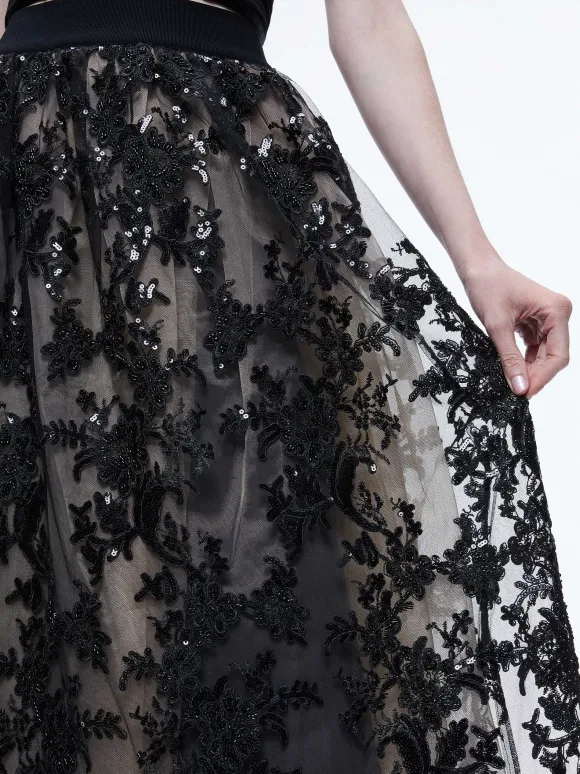Tina Embellished Gown Skirt | Alice and Olivia Discount