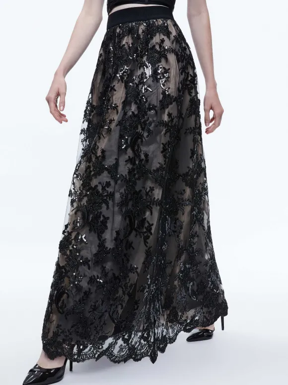 Tina Embellished Gown Skirt | Alice and Olivia Discount