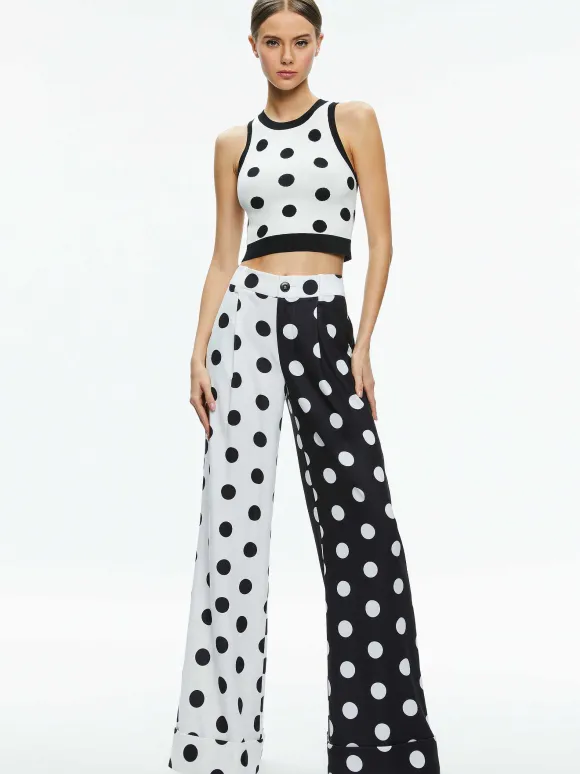 Tomasa Cuffed Trouser | Alice and Olivia Shop