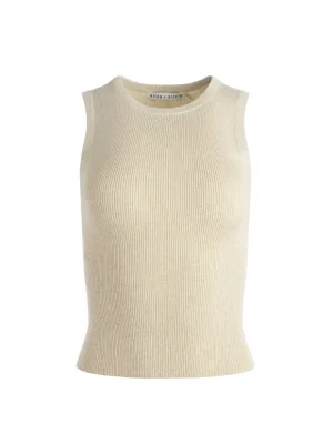 Tonita Ribbed Tank | Alice and Olivia Sale