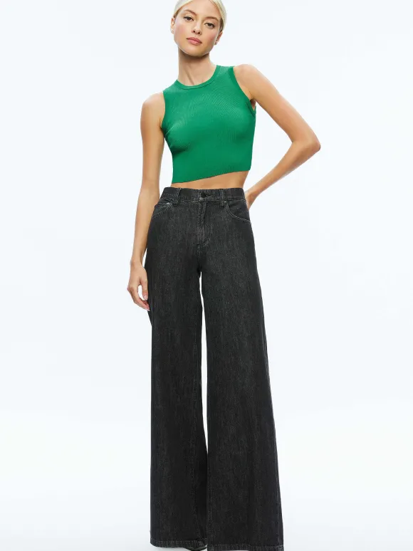 Tonita Ribbed Tank | Alice and Olivia Best