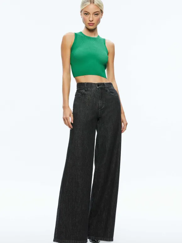 Tonita Ribbed Tank | Alice and Olivia Best