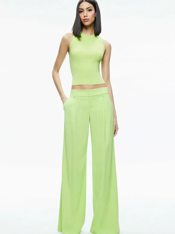 Tonita Ribbed Tank | Alice and Olivia Store