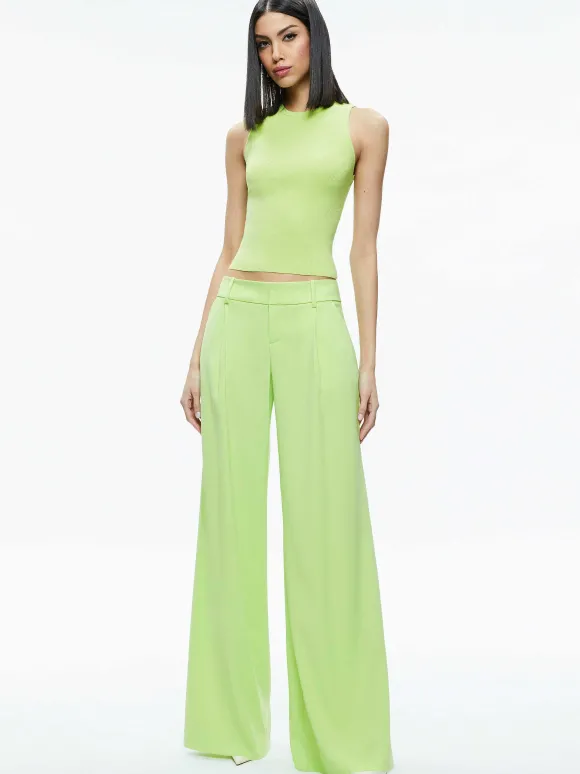 Tonita Ribbed Tank | Alice and Olivia Store