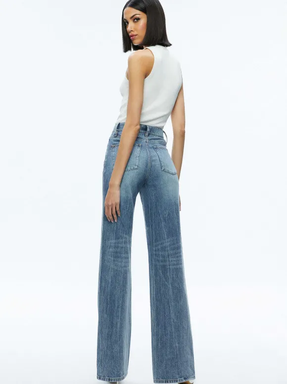 Tonita Ribbed Tank | Alice and Olivia Sale