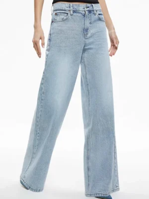 Trish Mid Rise Baggy Jean | Alice and Olivia Store