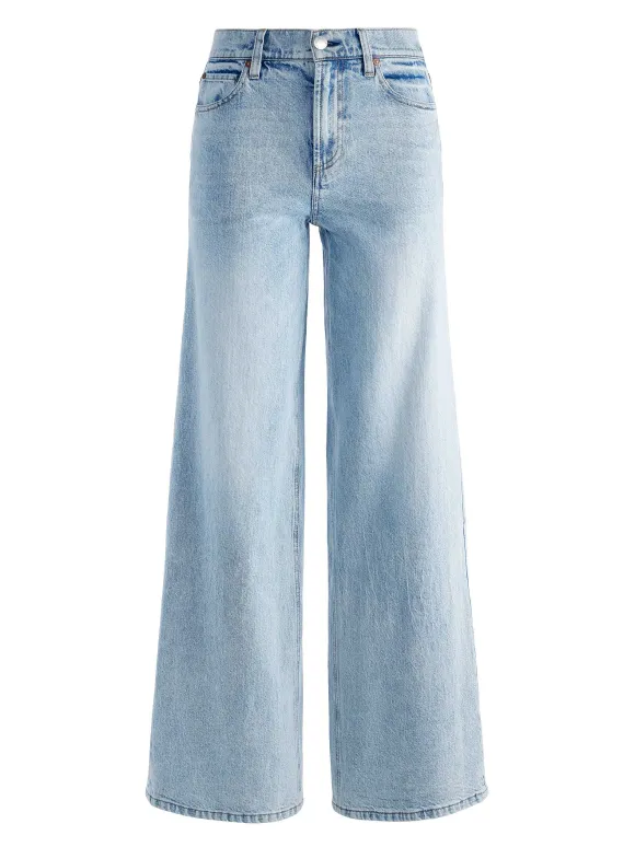 Trish Mid Rise Baggy Jean | Alice and Olivia Store
