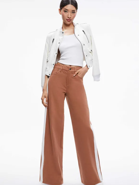 Trish Side Stripe Jean | Alice and Olivia Clearance
