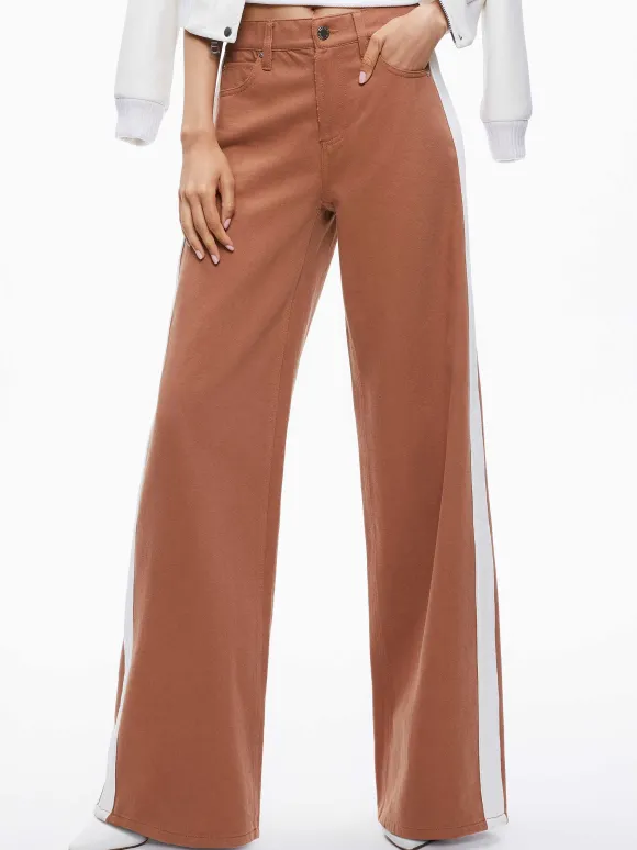 Trish Side Stripe Jean | Alice and Olivia Clearance