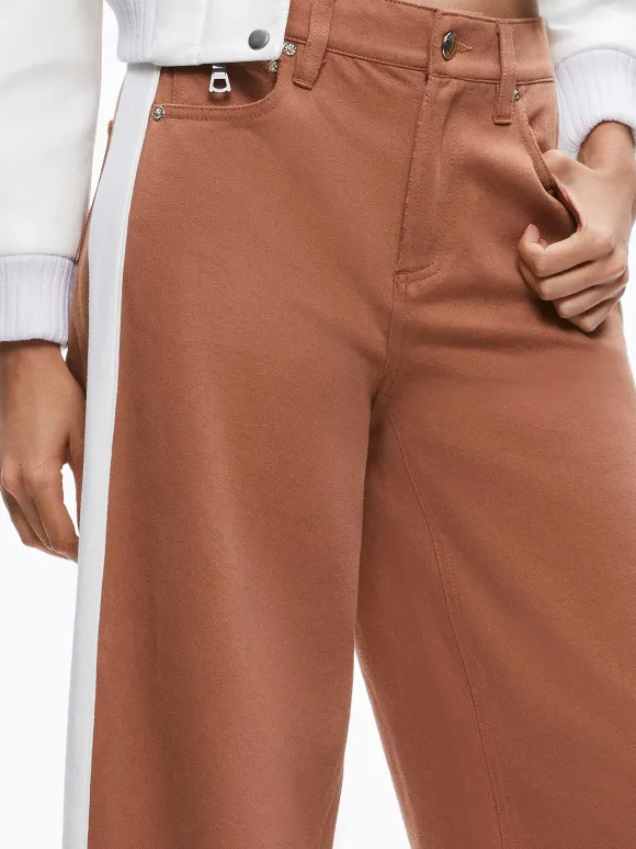 Trish Side Stripe Jean | Alice and Olivia Clearance